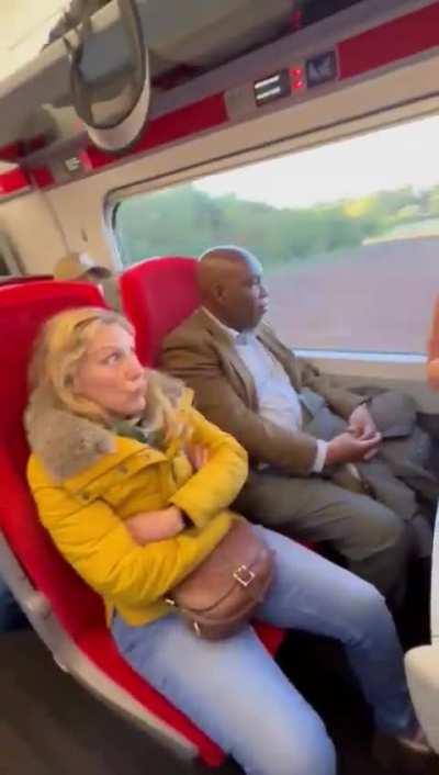 Selfish women and man take seat from tourists in Uk