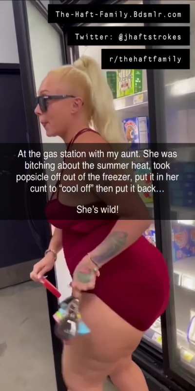 Aunt Alexis needs to cool down from the summer heat