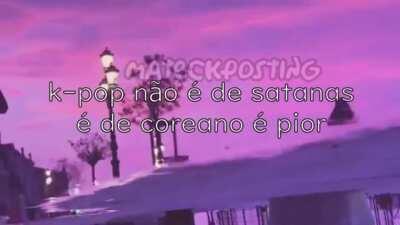 nada contra k-pop, mas achei a fala do gema bem engraçado :D