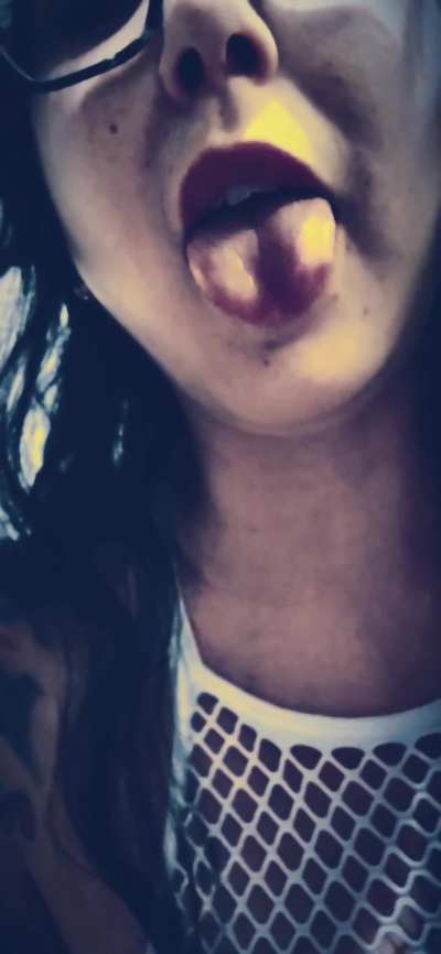 You watch it leave My mouth… thick, wet, and meant to melt your brain. Sink into the ache, loser.