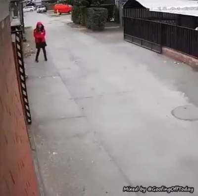 This good boy saved her from being taken.