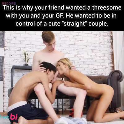 Threesome with the Best Friend (Bi Twink Porn)