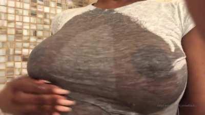 Sn0wb1@ck wet T-shirt