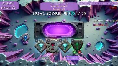 My first indie game demo just launched - stone-matching roguelite 