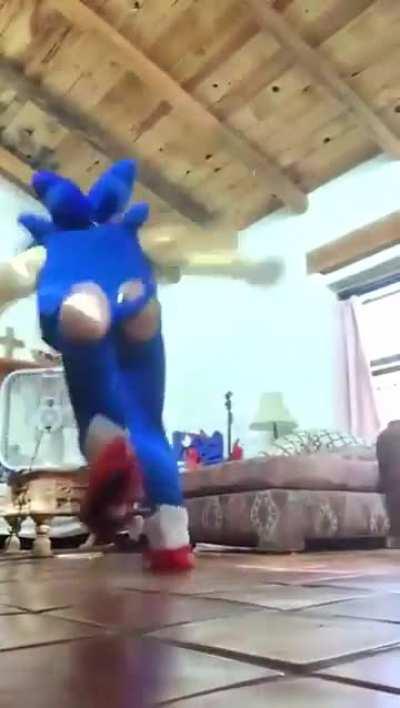 Cory got too excited about his new shoes