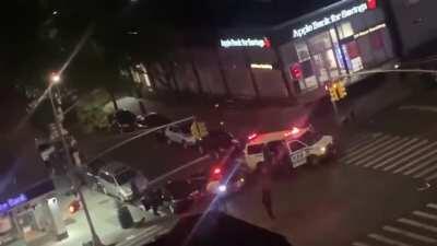 Police officer brutally wiped out by car in NYC