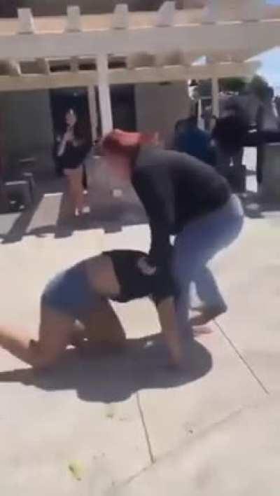 Small Girl Beat Up Big Girl - She also has a monitor on her ankle