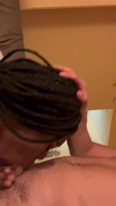 Saliva just slips off at the end 😳