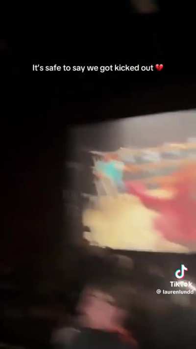 Lousy teens kicked out of the movie theater for screaming 
