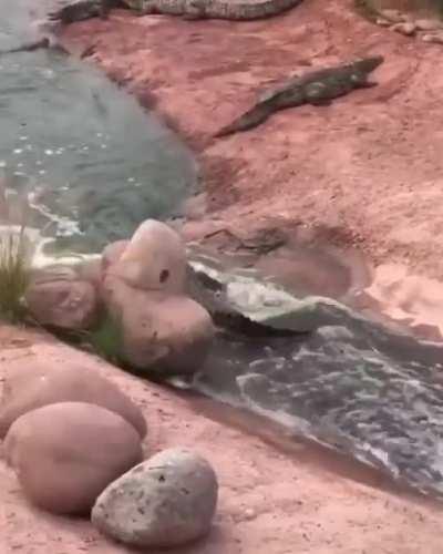 To water slide