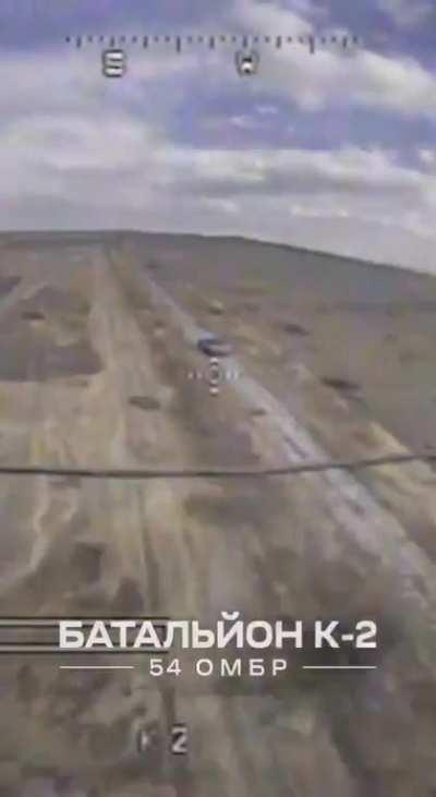 The jewelry work of a Ukrainian pilot of a K-2 battalion drone. The operator managed to hit not just a tank, but the open hatch of an enemy tank that was on its way to the position.