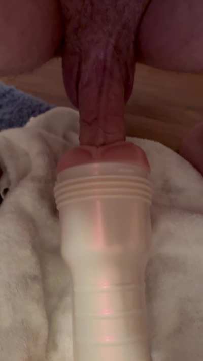 Fucking my fleshlight all day today