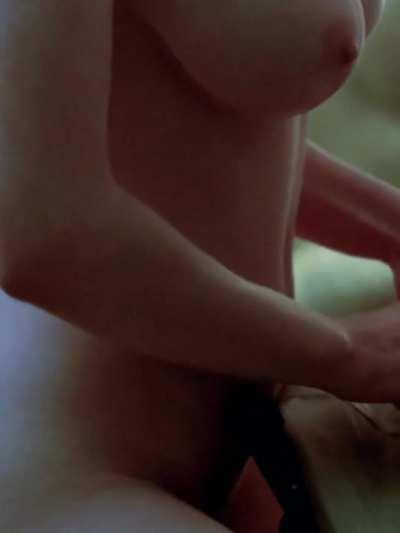 Alexandra Daddario undresses you as her heavy tits jiggle