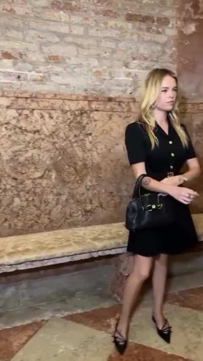 Milly attends the Miu Miu Women's Tales event during the 82nd Venice Film Festival in Venice, Italy - IG August 2025