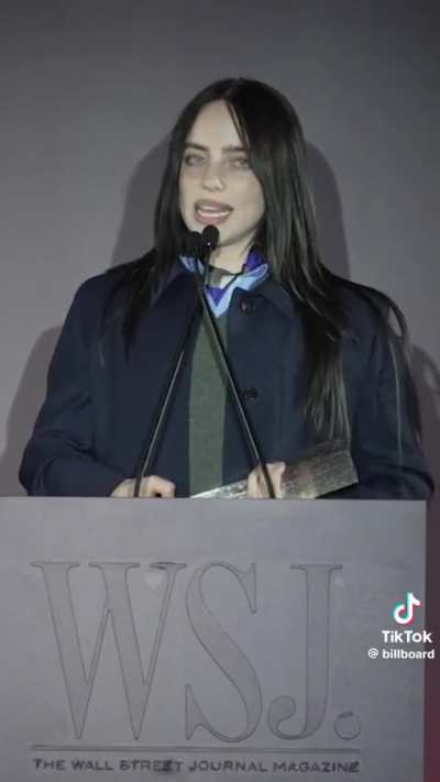 Billie Eilish Calls Out Billionaires (with Mark Zuckerberg in the room) As She Receives WSJ's Music Innovator Award