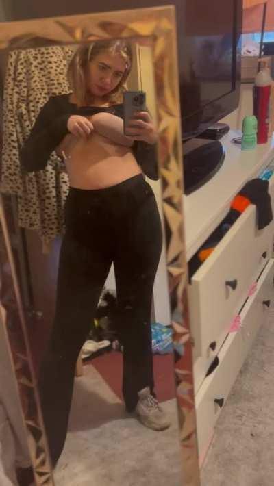 Hiding away some big areolas