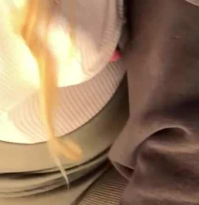 Big hard nipple on display