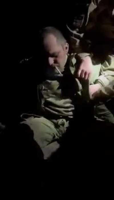 More footage of captured Russian soldier suspected of being a Major. Ukrainian forces treating him well.