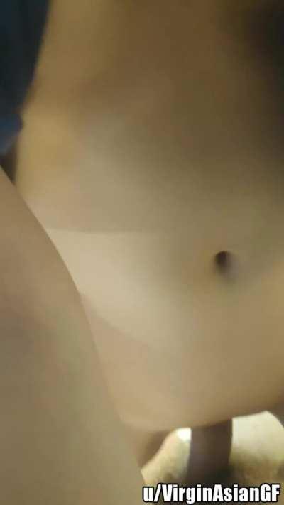 I can try to ride you neighbor, but my Japanese pussy is so tight I don't know if you can fit...