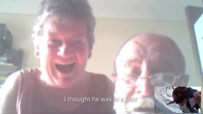 Man calls his parents while skydiving (2015).