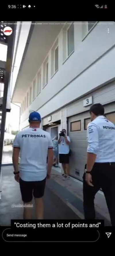 Leaked conversation between Toto and Bottas pre race via F1 instagram. You heard it here first.