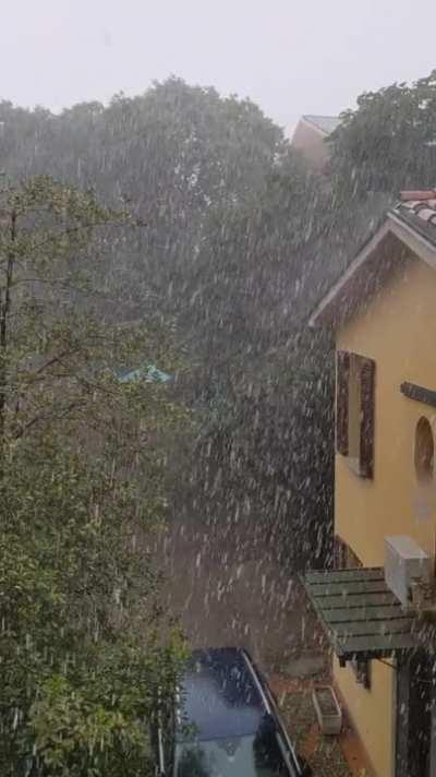 Summer downpour in Northern Italy
