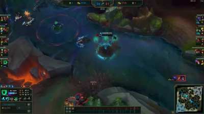 This escape on Thresh with Warwick right next to me