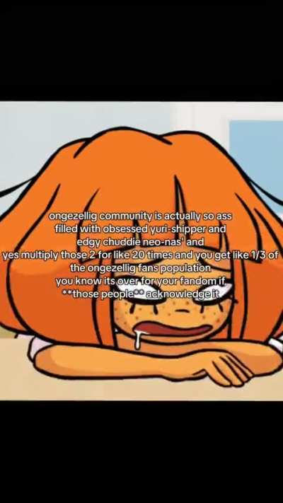 found on tiktok and creator of this have a point. i think yuri-shippers should be banned like chuds. What do you think?