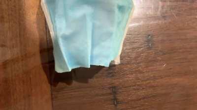 Look what I found in my mask 😮