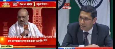 Amit Shah showing his actual 