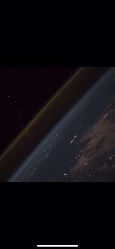 Rocket launch, from space