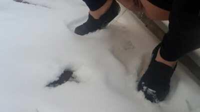 Couldn't waste the fresh snow