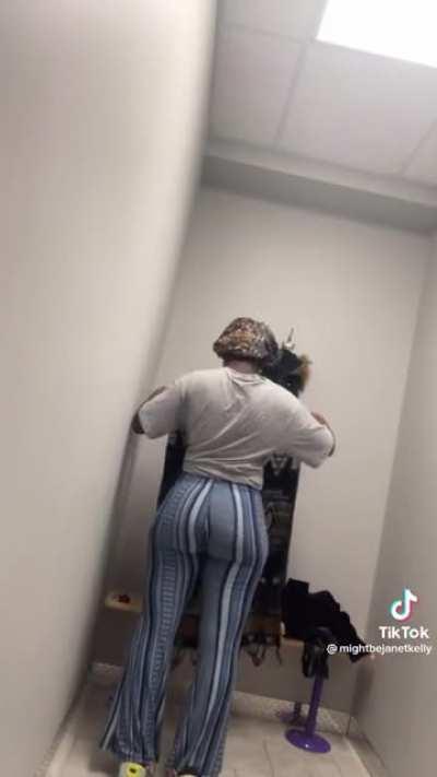 In the changing room