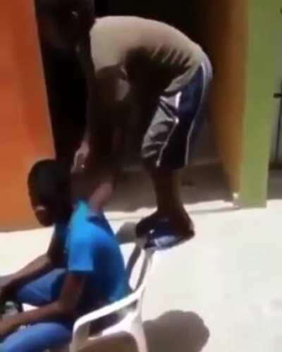 Backflip off plastic chair WCGW