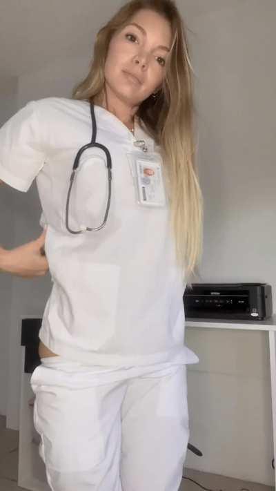 Some latina nurses have it bigger.. is it the right size for you?				