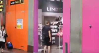 All they needed was a janitor passing by saying beep beep