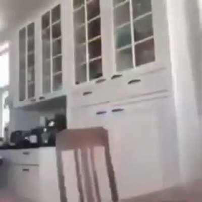 Finnish man opens a can of something