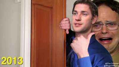 So..I deepfaked John Krasinski (Jim) on Gus in his 