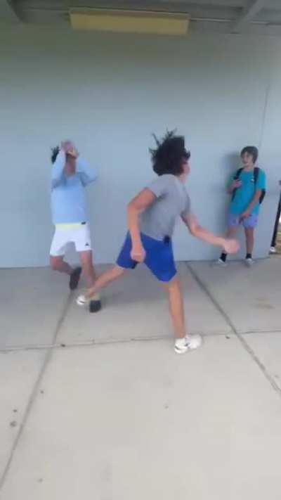 2 friends fight at my school