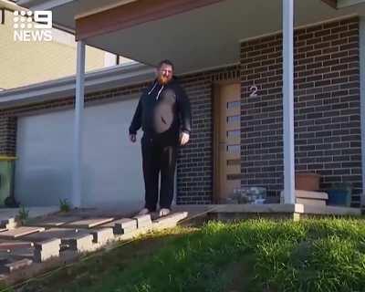 Aussie legend politely asking Prime Minister of Australia, Scott Morrison and media presser to get off his freshly seeded lawn.