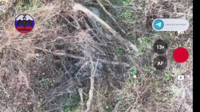 ukranian goes to loot his fallen friend, dies in a puddle instead