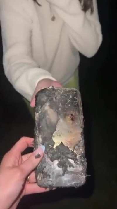 Melted phone