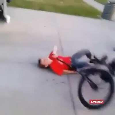 HMFT after I try to ride my bike through this plastic wrap