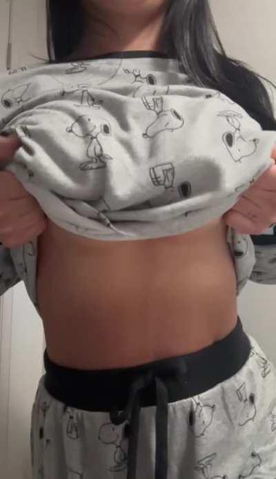 Just being cute in snoopy pjs.