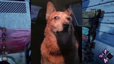 Just hiding by a pallet, listening to someone else deal with the killer, hoping I'm not spotted.