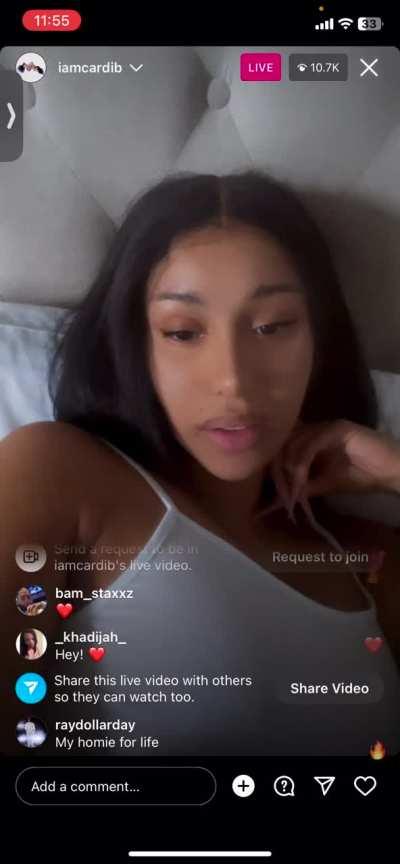Cardi b live morning