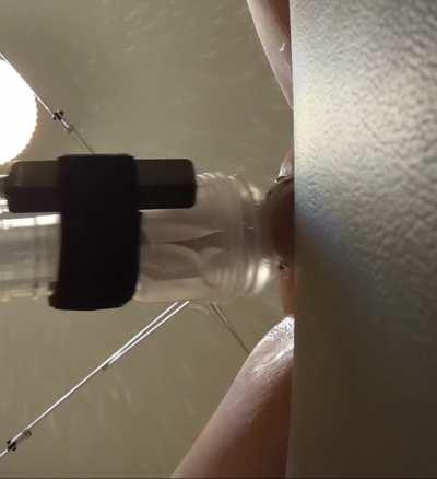 Putting a clear fleshlight on my fucking machine is my new favorite thing