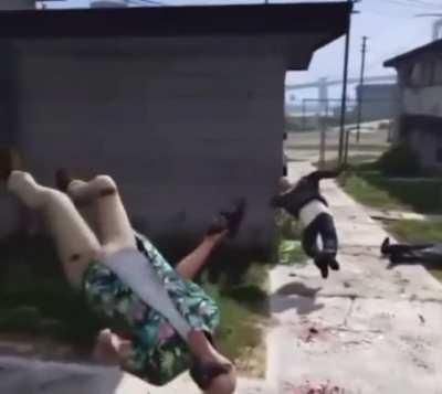 that was some dead pool type stuff right there