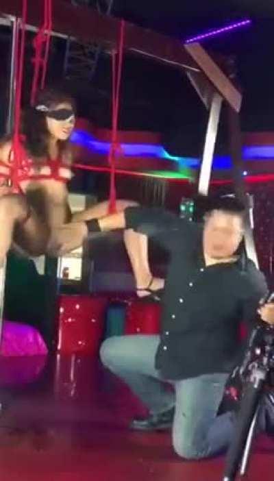 She couldn't stop squirting