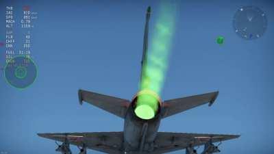 when you finally figured out how to mod the color of the afterburner after years of playing warthunder